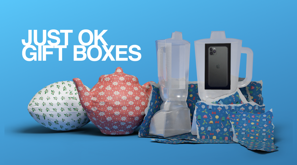 Just OK Gift Boxes Title