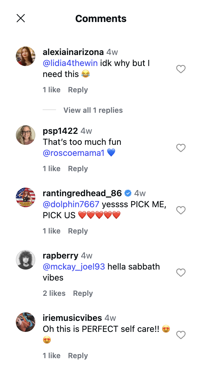 Instagram Comments